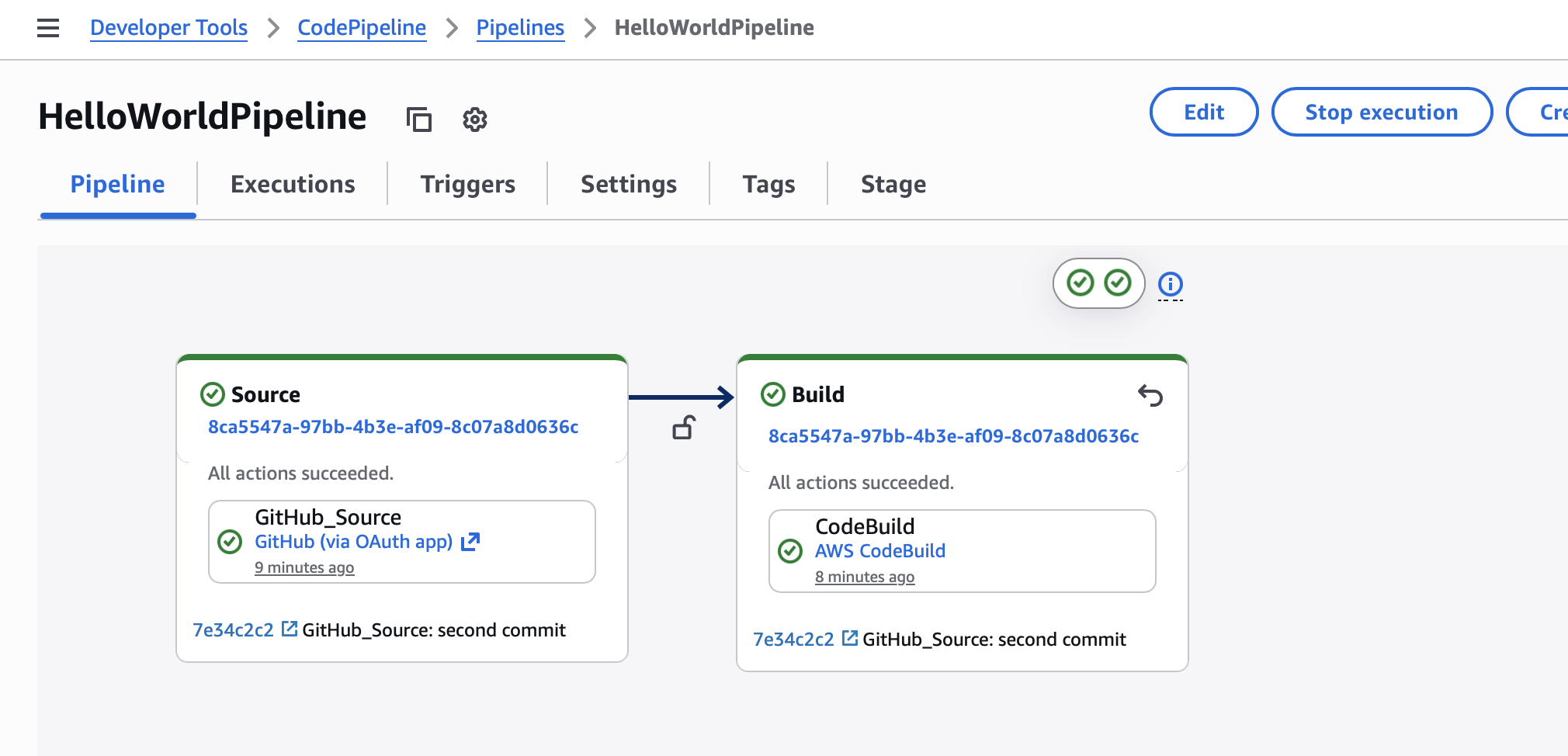 Git Commit History Screenshot